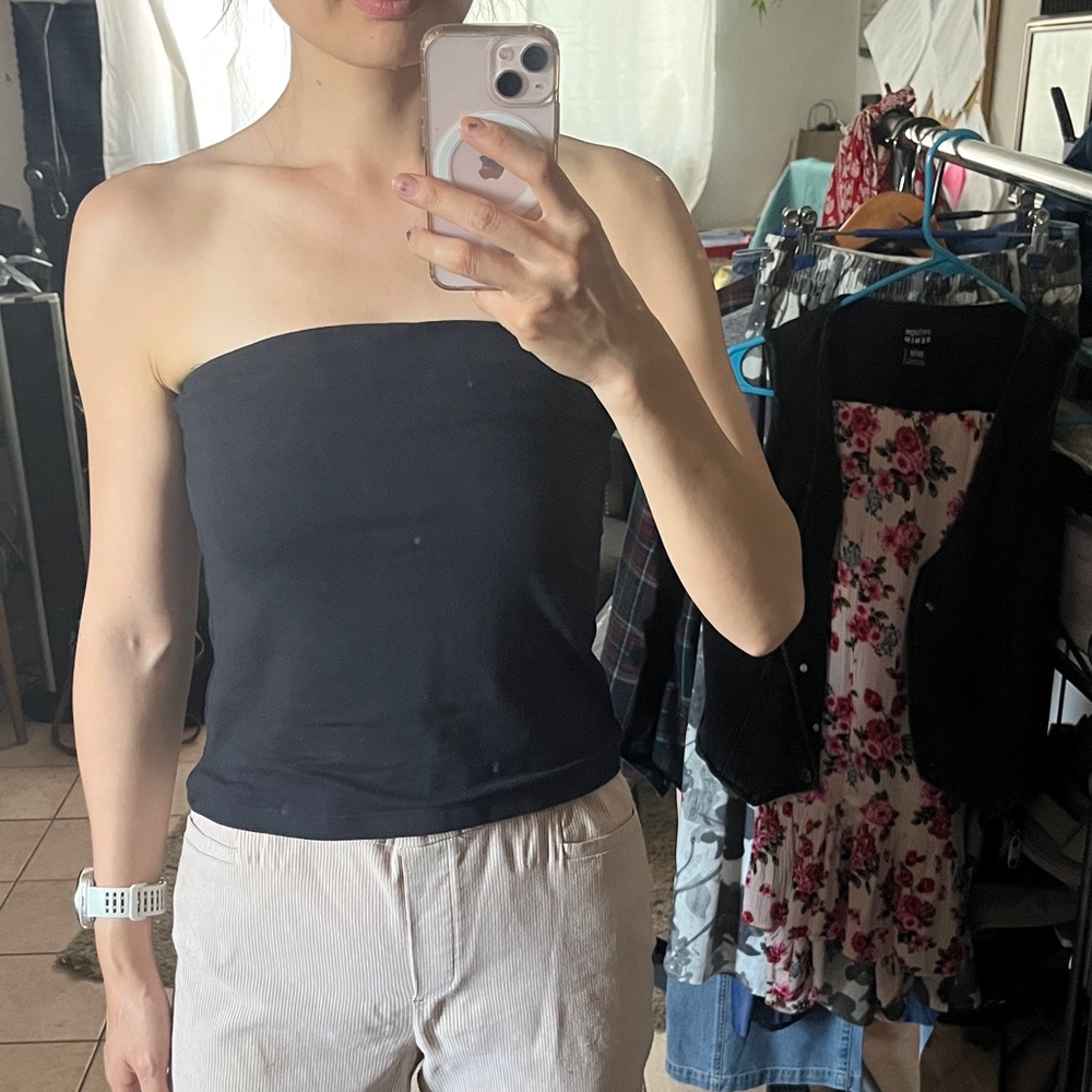 Streetwear Society Black Strapless Tube Camisole